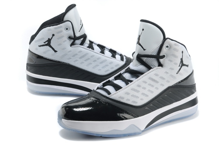 2013 Jordan B`MO White Black Shoes - Click Image to Close